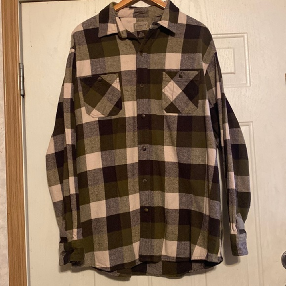 C.E‎ Schmidt Plaid Thick Button Down Shirt